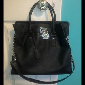 Michael Kors Large Hamilton Black Purse